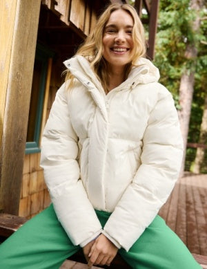 BEYOND YOGA UP FOR IT PUFF MATTE JACKET SEA SALT