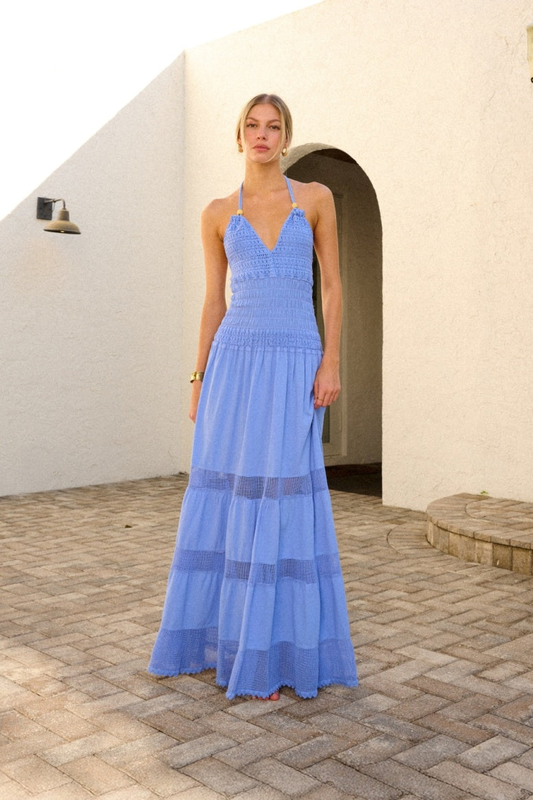 BLANCO BY NATURE CAROLINE DRESS AZURE