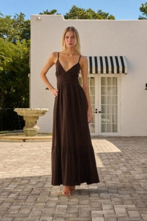 BLANCO BY NATURE HAZEL DRESS ESPRESSO