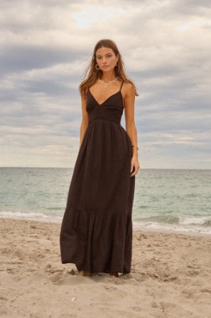 BLANCO BY NATURE HAZEL DRESS ESPRESSO