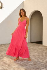 BLANCO BY NATURE HAZEL DRESS RASBERRY