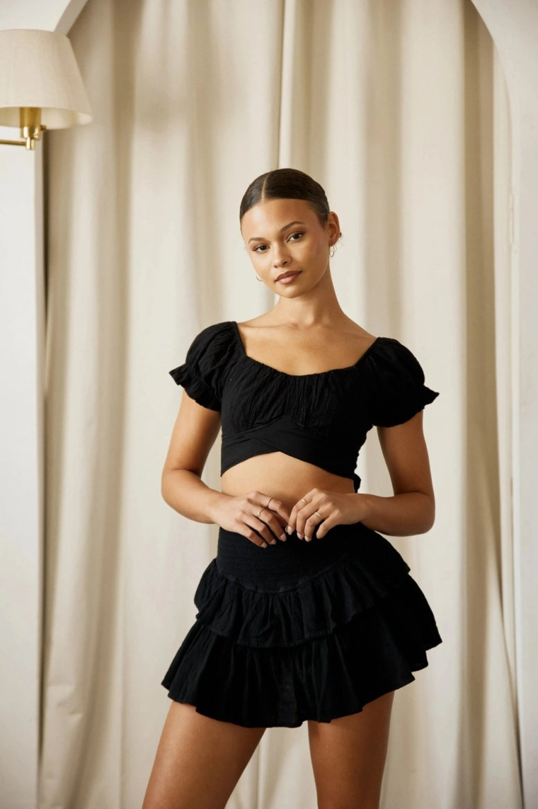 BLANCO BY NATURE LOLA SKIRT BLACK