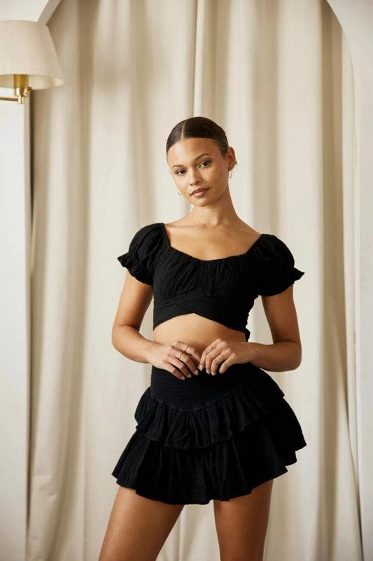 BLANCO BY NATURE LOLA SKIRT BLACK