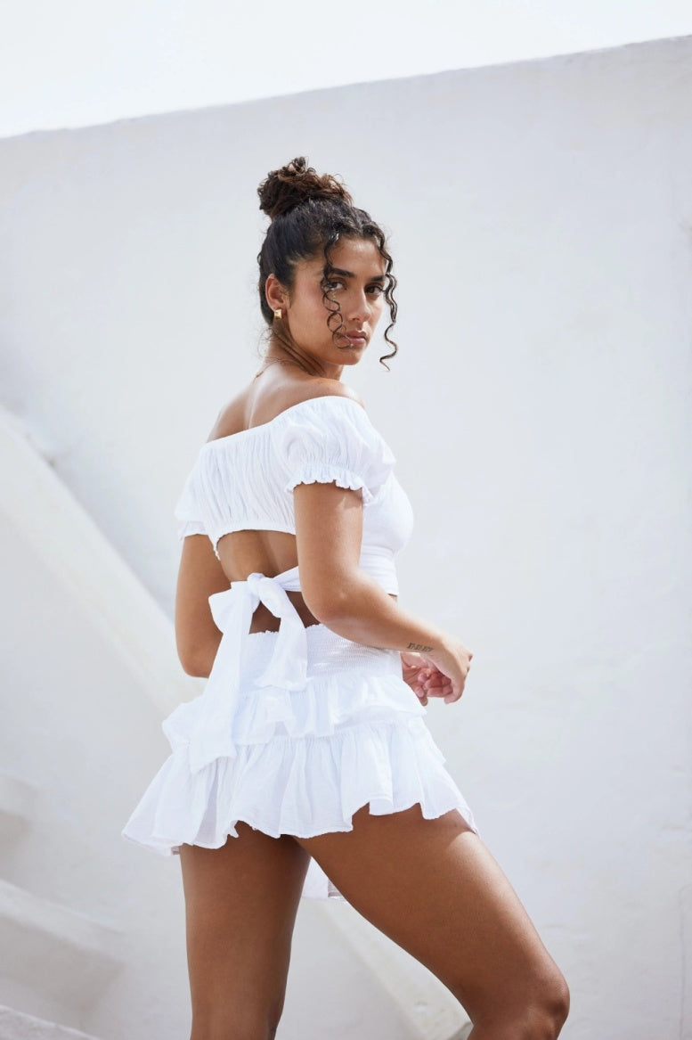 BLANCO BY NATURE LOLA TOP WHITE