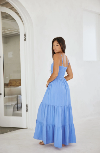 BLANCO BY NATURE NORA DRESS AZURE 1