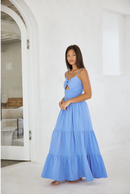 BLANCO BY NATURE NORA DRESS AZURE 2