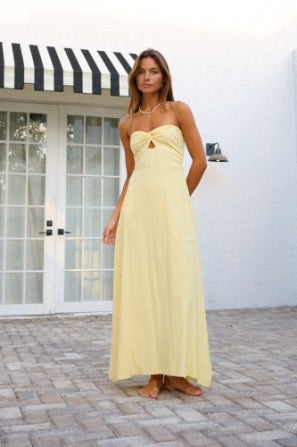 BLANCO BY NATURE ZOEY CATALAYA DRESS BUTTER