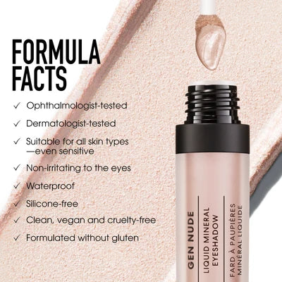 BARE MINERAL GEN NUDE LIQUID MINERAL EYESHADOW NEW