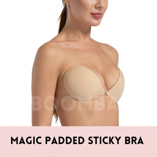 BOOMBA MAGIC PADDED STICKY BRA BEIGE