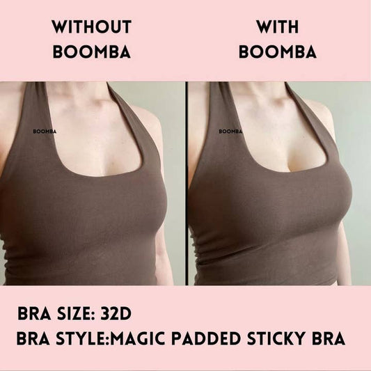 BOOMBA MAGIC PADDED STICKY BRA BEIGE