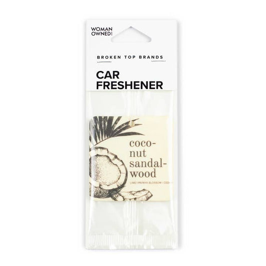 BROKEN TOP Coconut Sandalwood Car Fresheners