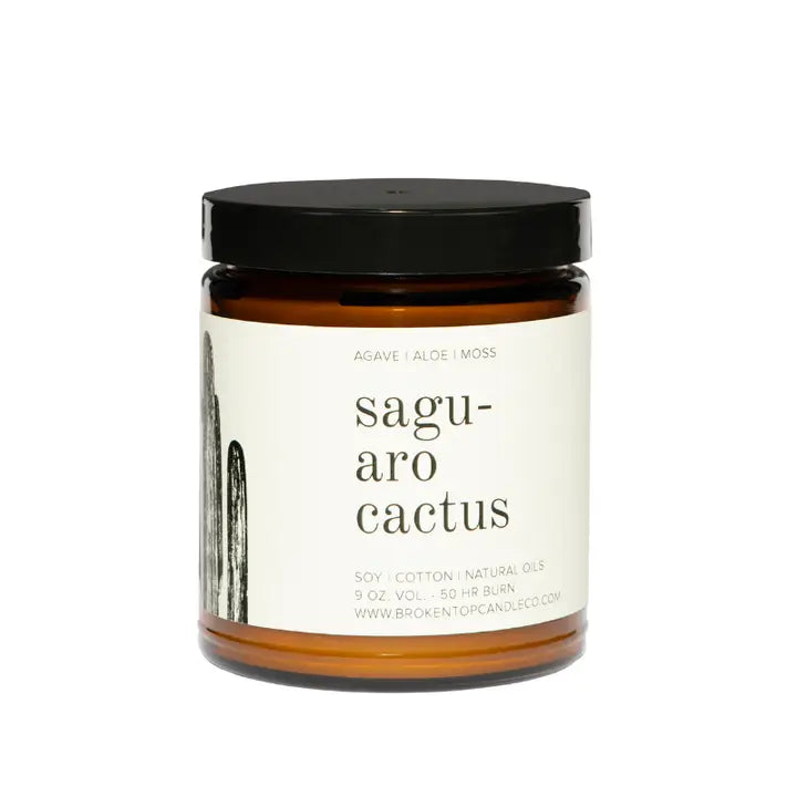 BROKEN TOP Saguaro Cactus  9 oz Soy Candle