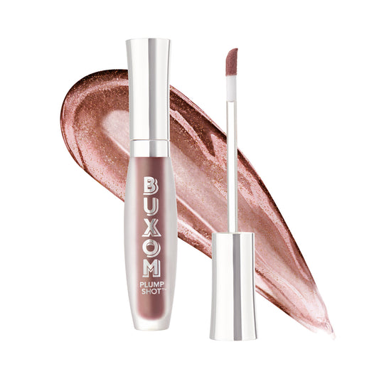 BUXOM PLUMP SHOT COLLAGEN INFUSED LIP SERUM OLD MONEY SHIMMER