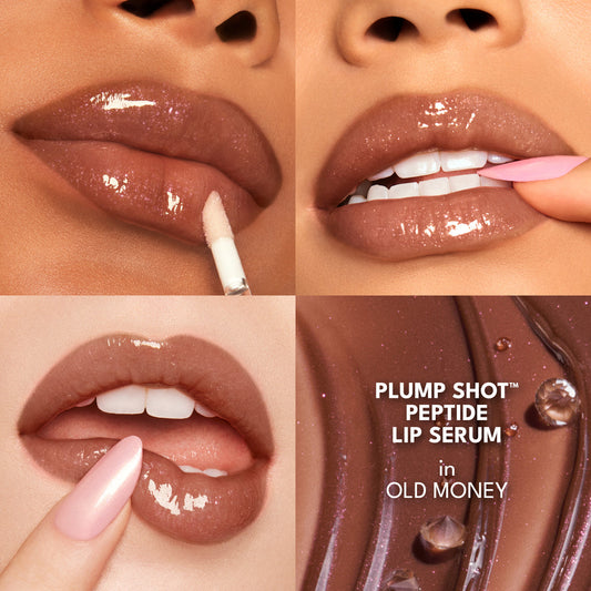 BUXOM PLUMP SHOT COLLAGEN INFUSED LIP SERUM OLD MONEY SHIMMER