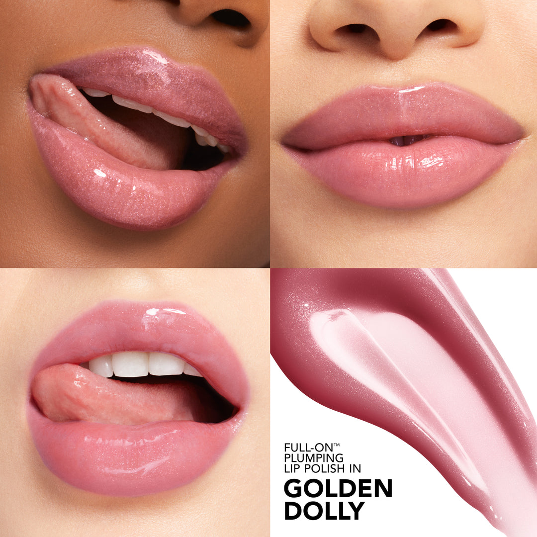 BUXOM DOLLY'S GLAM GETAWAY FULL-ON PLUMPING LIP POLISH GOLDEN DOLLY