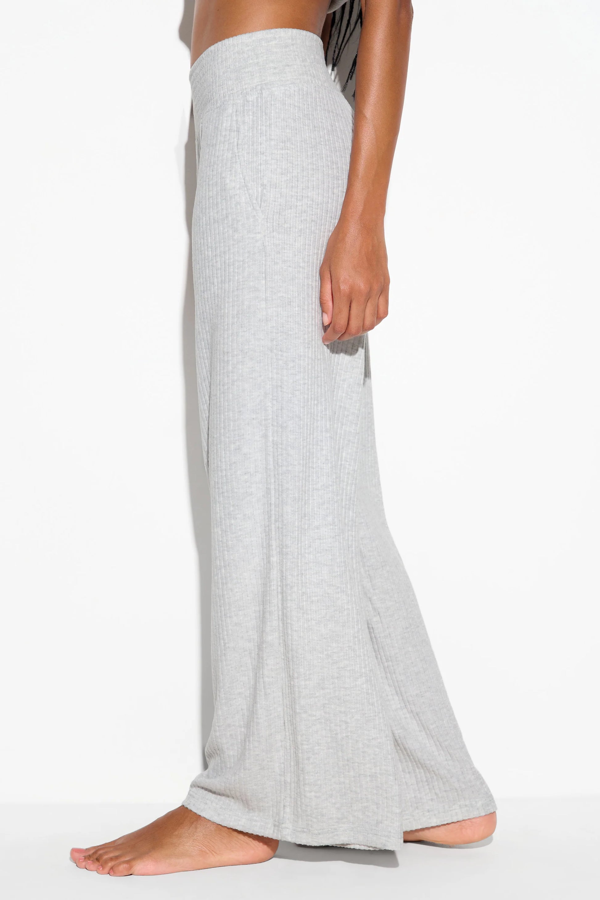 SPIRITUAL GANGSTER LUMA RIB RESTORE PANT LT HEATHER GREY