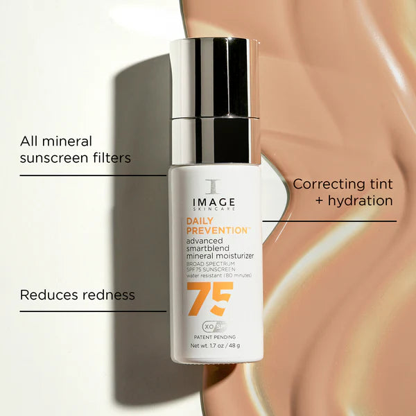 IMAGE SKINCARE DAILY PREVENTION advanced smartblend mineral moisturizer SPF 75  1.7 OZ NEW!