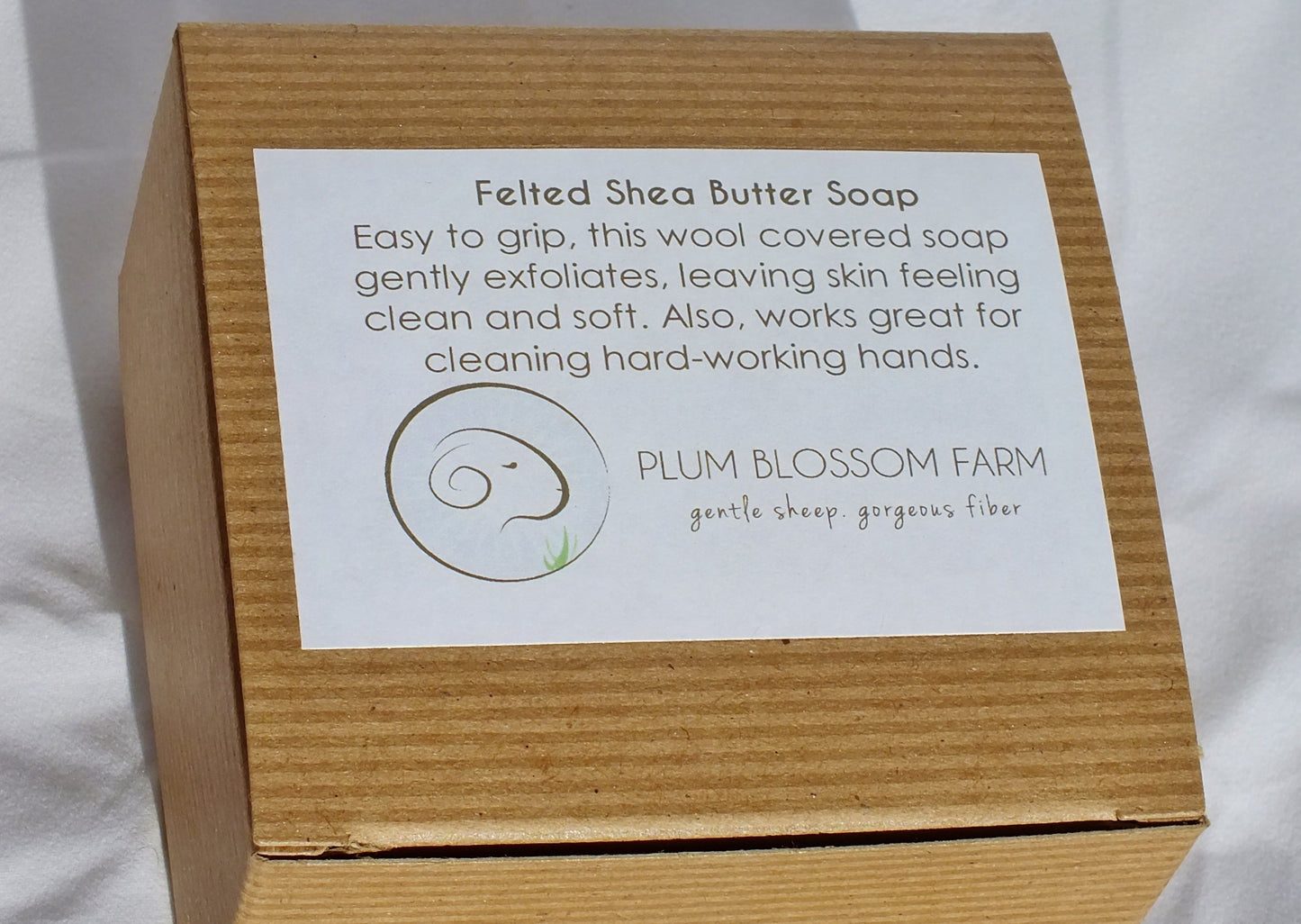 PLUM BLOSSOM FARM FELTED SOAPS GRAPEFRUIT VERBENA