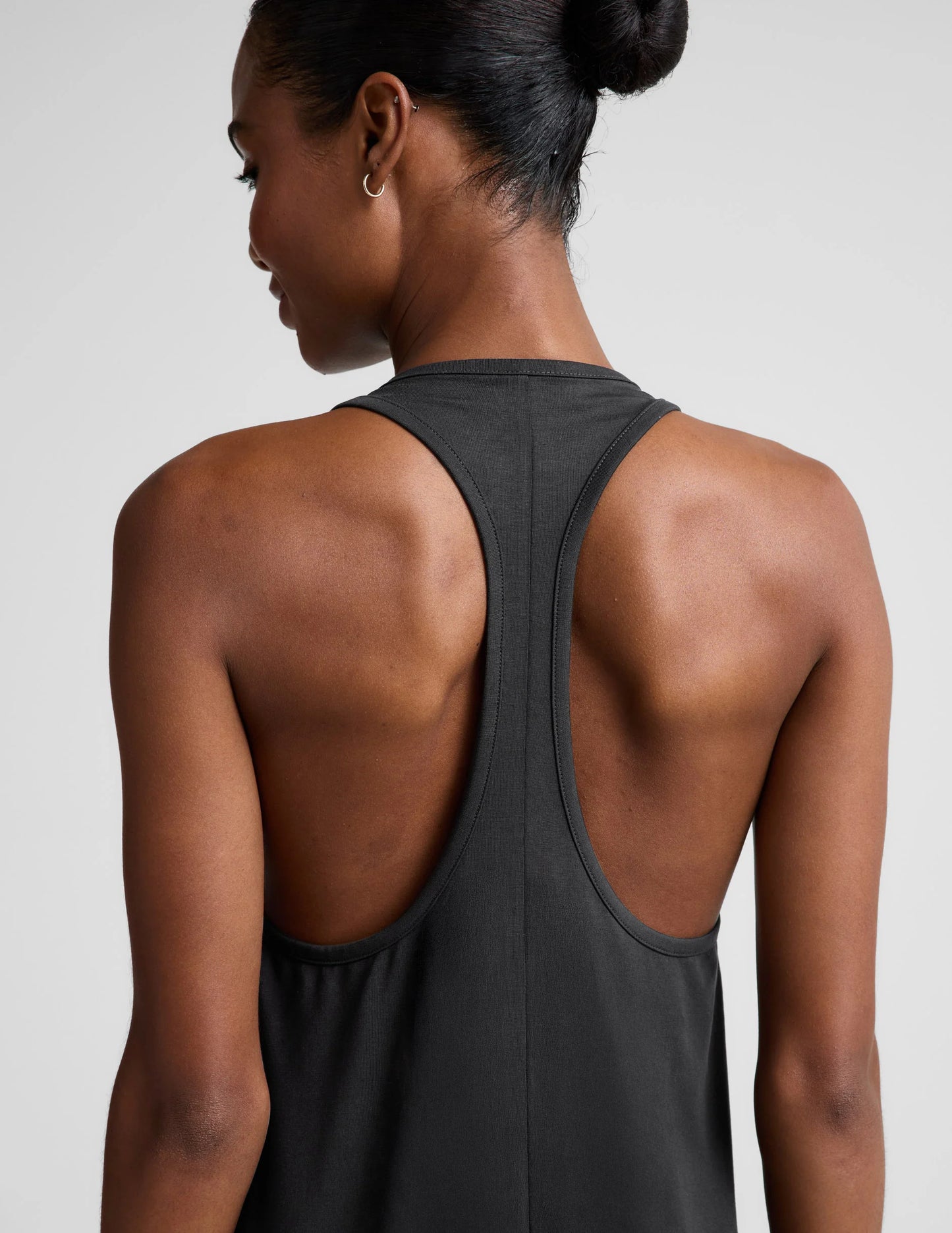 BEYOND YOGA A CUT ABOVE RACERBACK MAXI BLACK