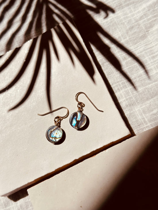 Desert Moon Design Abalone Drops 14k gf