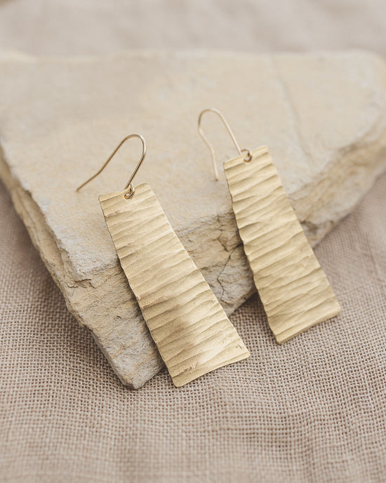 Desert Moon Design Art Deco Earrings