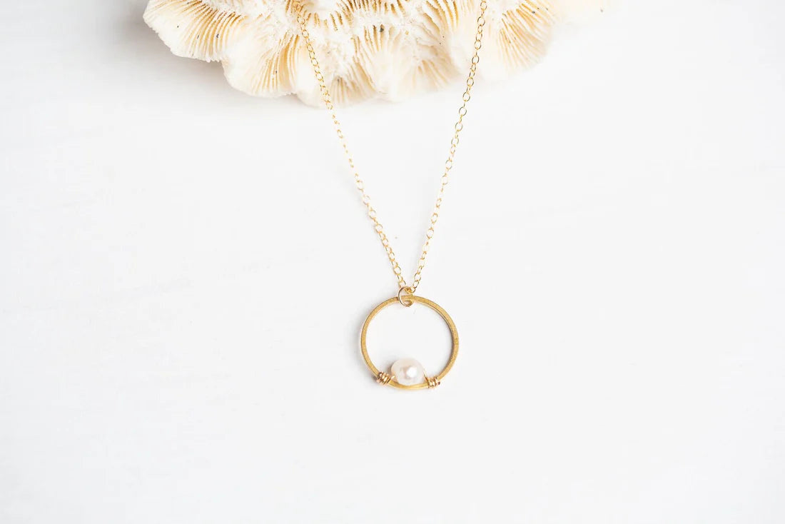 Desert Moon Design Audrey Necklace 14k gf