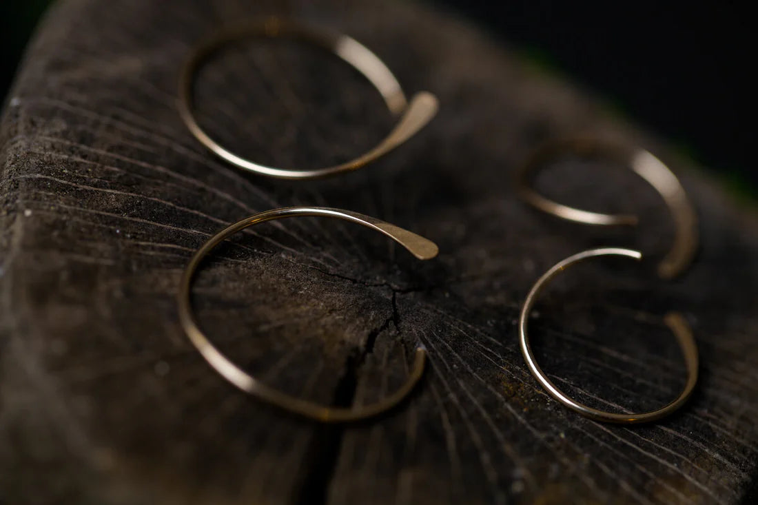 Desert Moon Design  Ava Hoops 14k gf