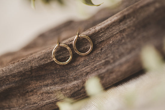 Desert Moon Design Geena Circle Studs 14k Gold Filled