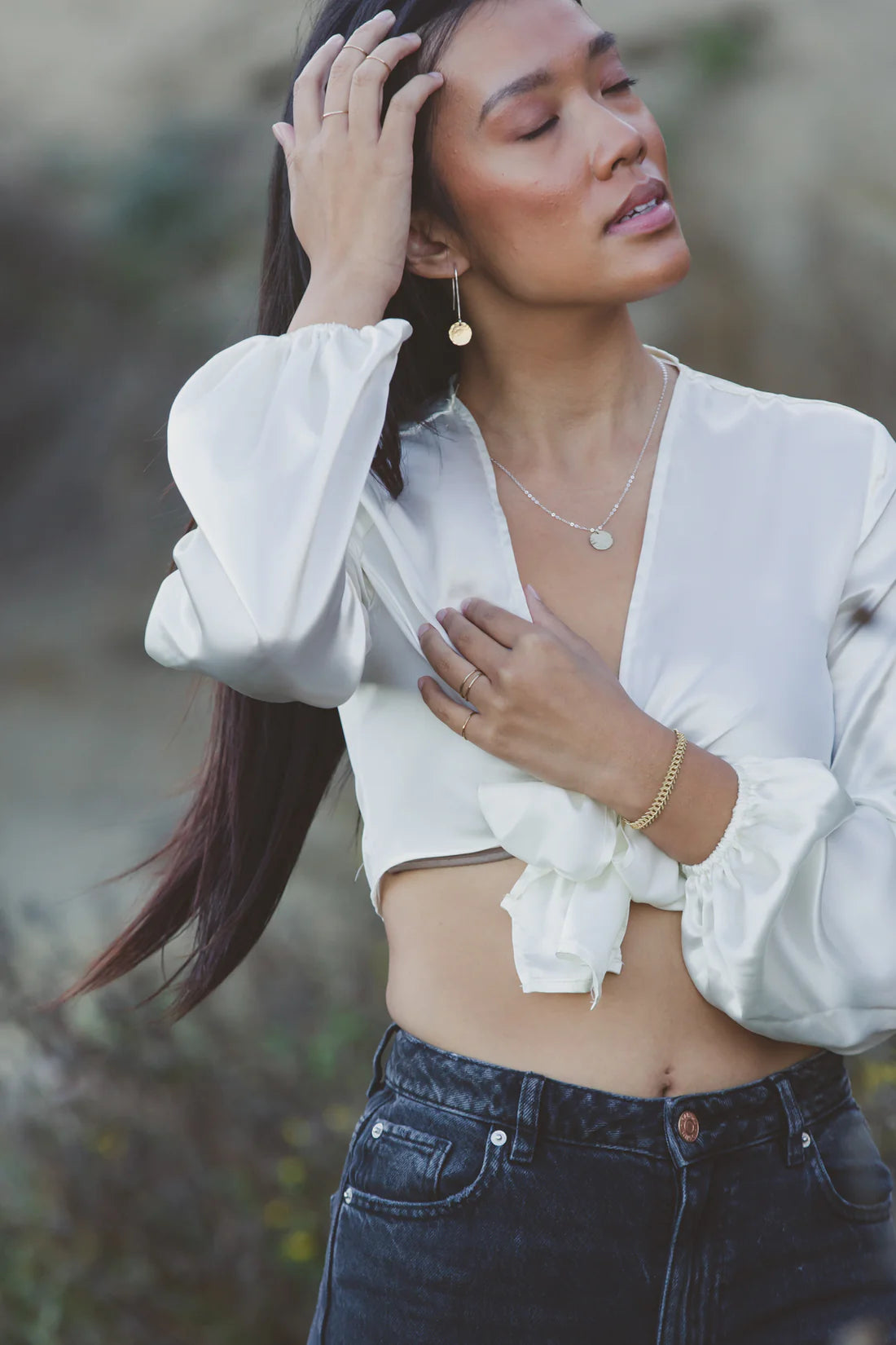 Desert Moon Design Saige Necklace Sterling Silver