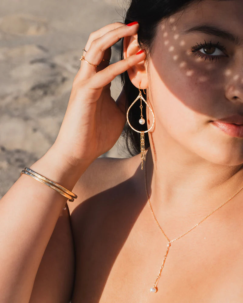 In Situ Ipanema Earrings 14k gf white pearl
