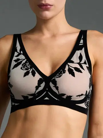 EBY SHEER FLOCKED BRA MADAM OH LA LA 
