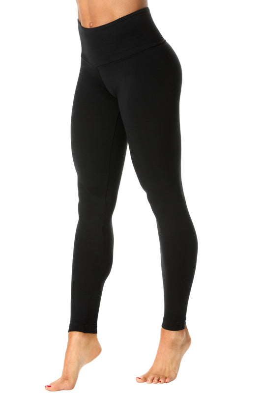 ELISABETTA ROGIANI BUTTER HIGH WAIST LONG LEGGING ONYX