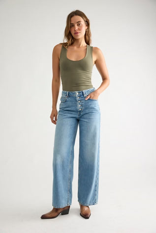 FREE PEOPLE CLEAN LINES MUSCLE CAMI LAUREL CANYON