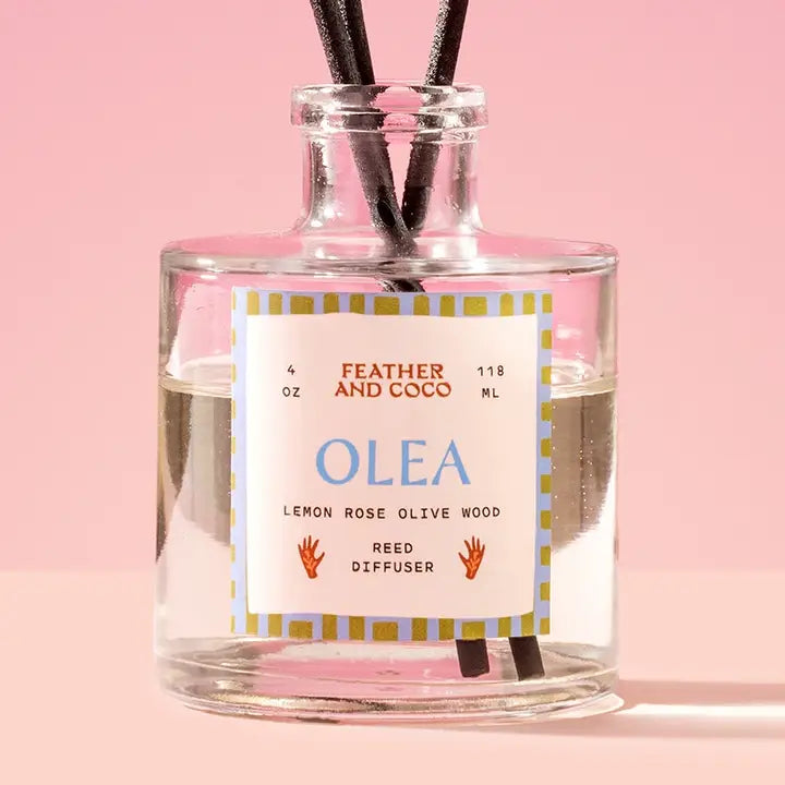 FEATHER AND COCO OLEA REED DIFFUSER FOR HOME