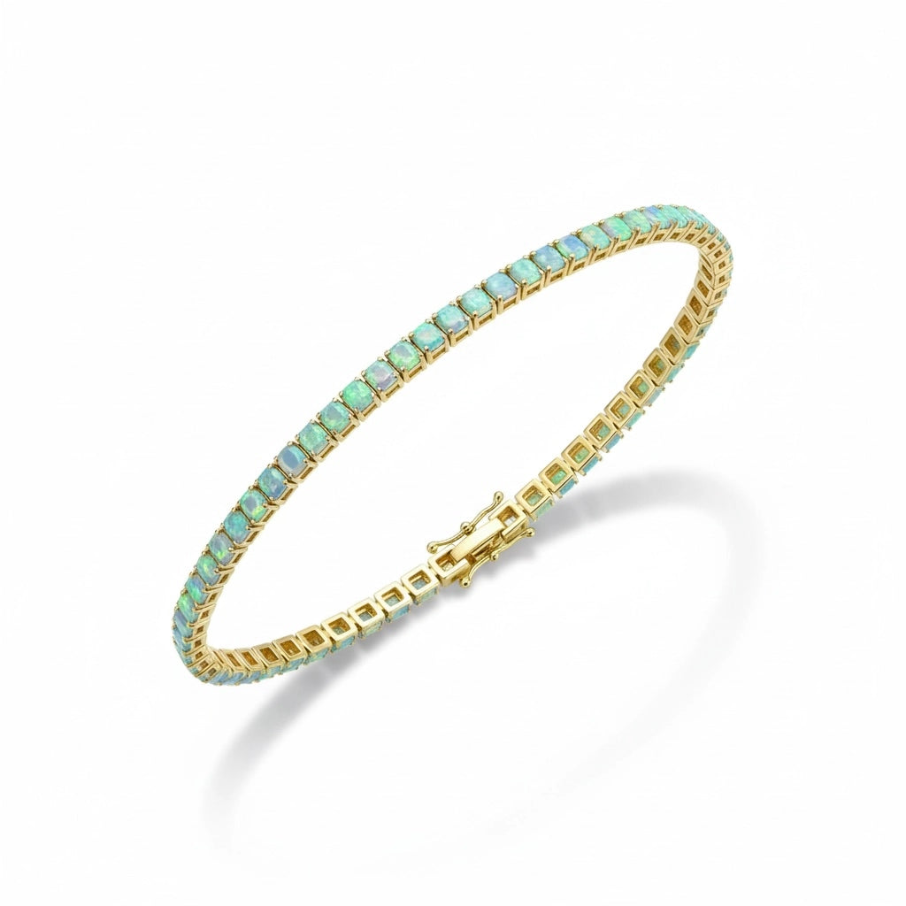 FLYING LIZARD BLUE FIRE OPAL BRACELET
