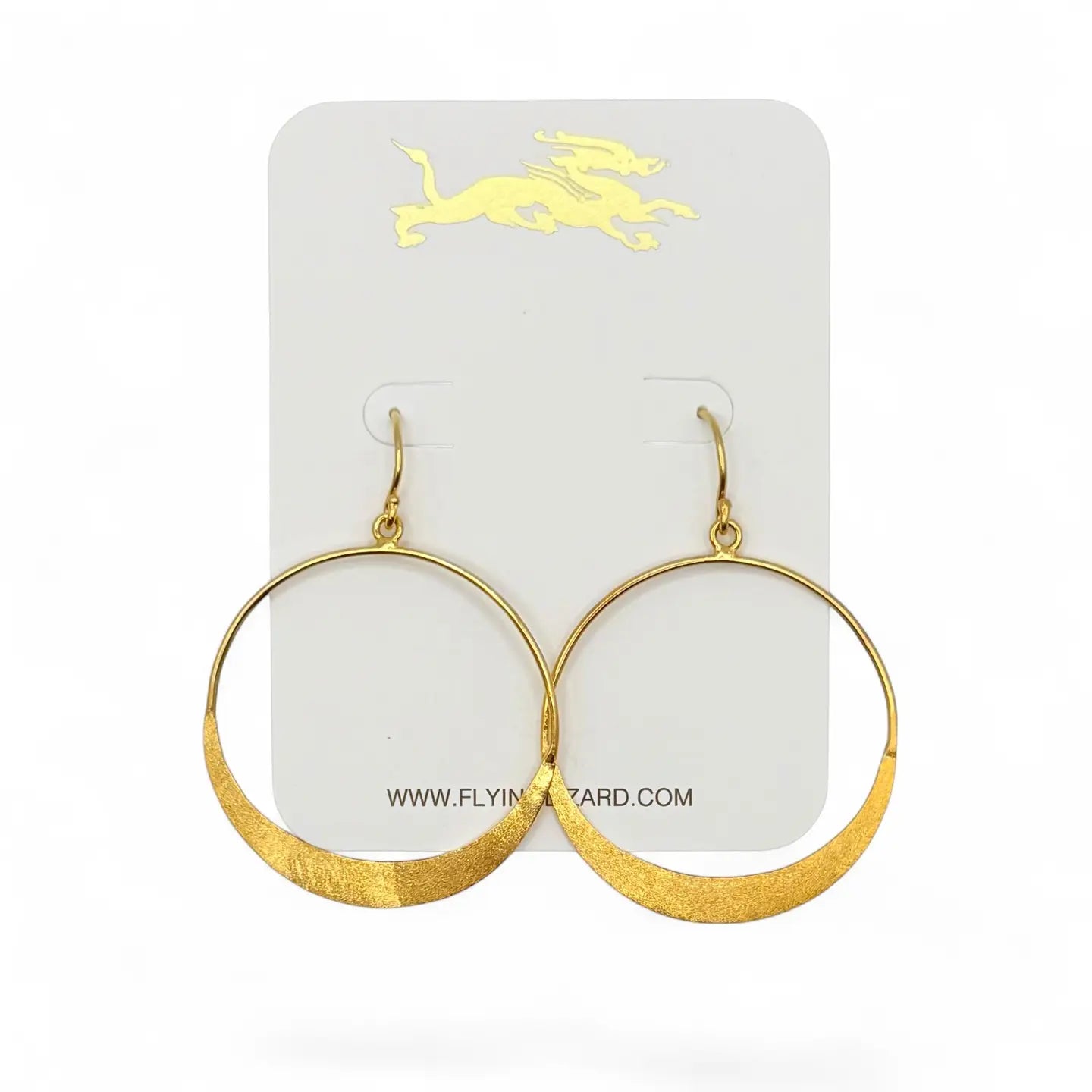 FLYING LIZARD DAILY GOLD HOOPS 18K GOLD VERMEIL