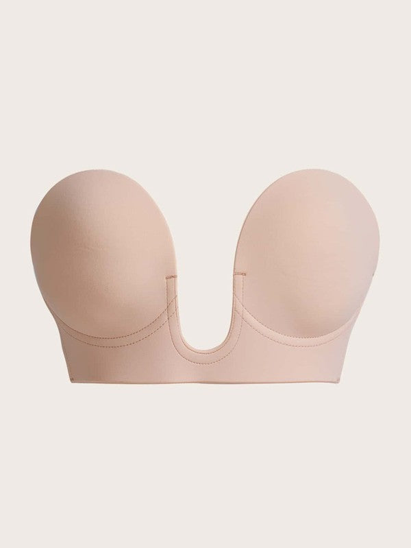 FOREVER-FOXY BACKLESS STRAPLESS V-BRA BEIGE