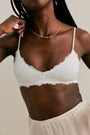 FREE PEOPLE CHARLIE V BRALETTE CLEAN IVORY