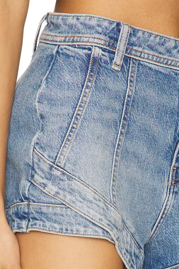 SALE FREE PEOPLE CRVY Mona High-Rise Shorts