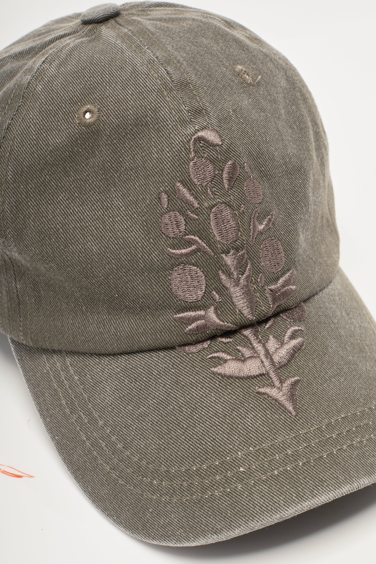 FREE PEOPLE BIG BUTI BASEBALL CAP SEAGRASS TONAL