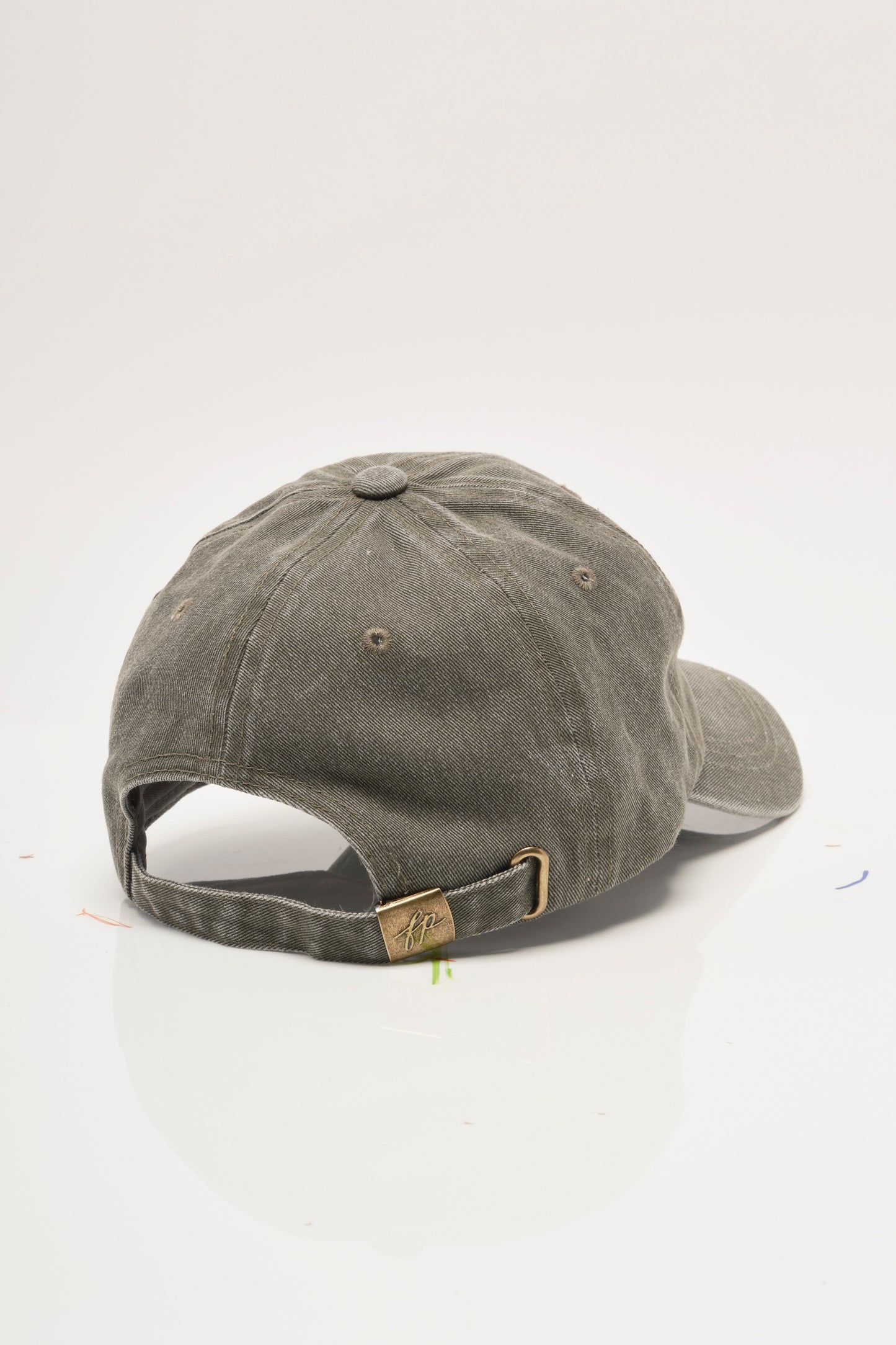 FREE PEOPLE BIG BUTI BASEBALL CAP SEAGRASS TONAL