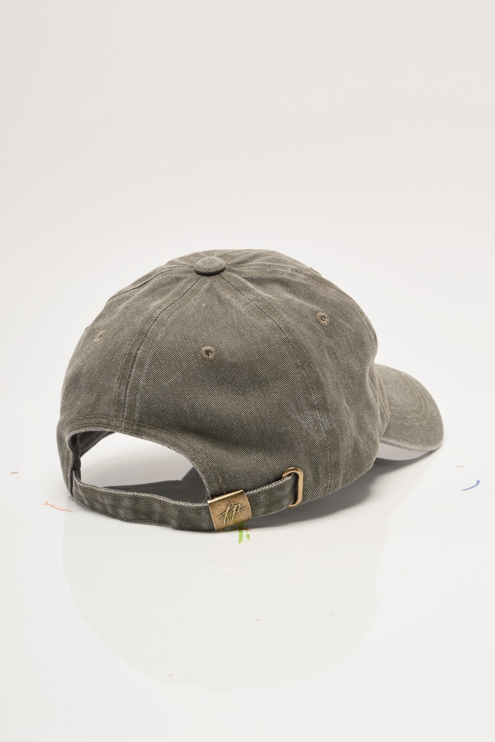 FREE PEOPLE BIG BUTI BASEBALL CAP SEAGRASS TONAL