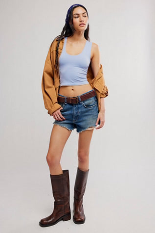 FREE PEOPLE CLEAN LINES MUSCLE CAMI DAWN BREEZE