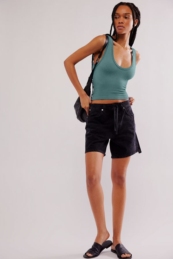 FREE PEOPLE CLEAN SLATE TANK MINERAL BLUE