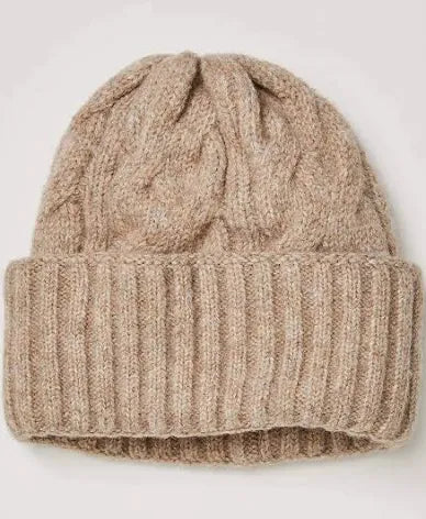 FREE PEOPLE COASTLINE BEANIE FAWN
