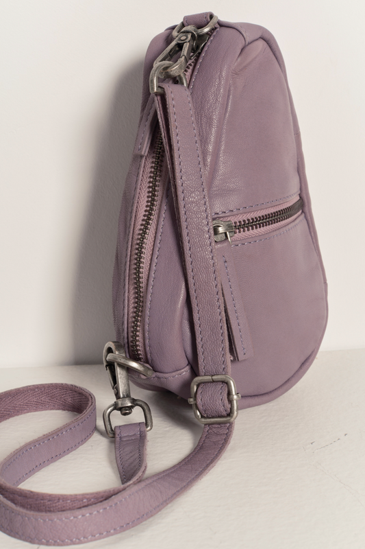 FREE PEOPLE COFFEE DATE MINI CROSSBODY LILAC DUST