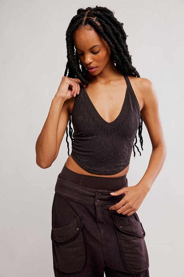 FREE PEOPLE DAY DREAM CAMI CHOCOLATE