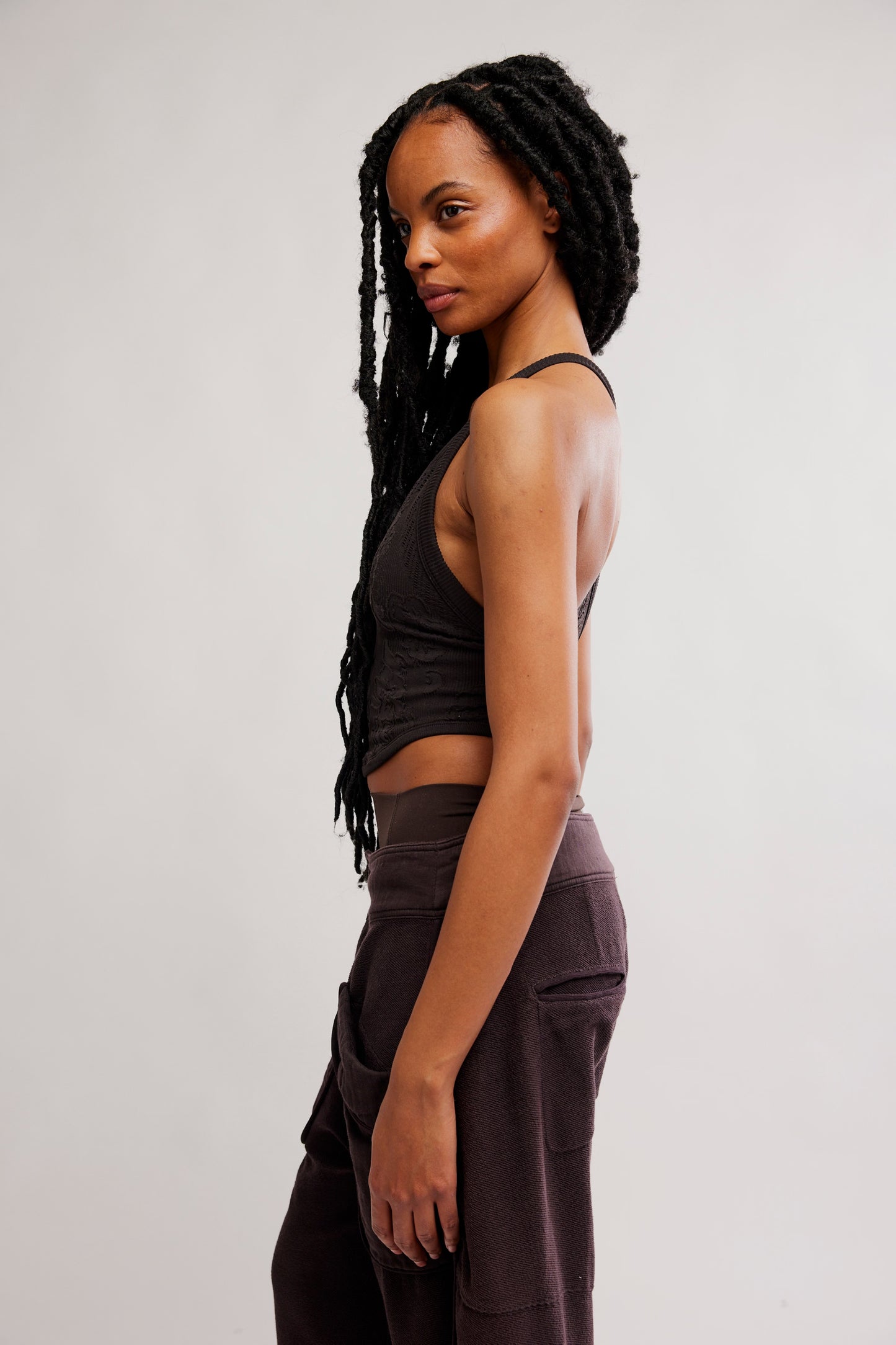 FREE PEOPLE DAY DREAM CAMI CHOCOLATE