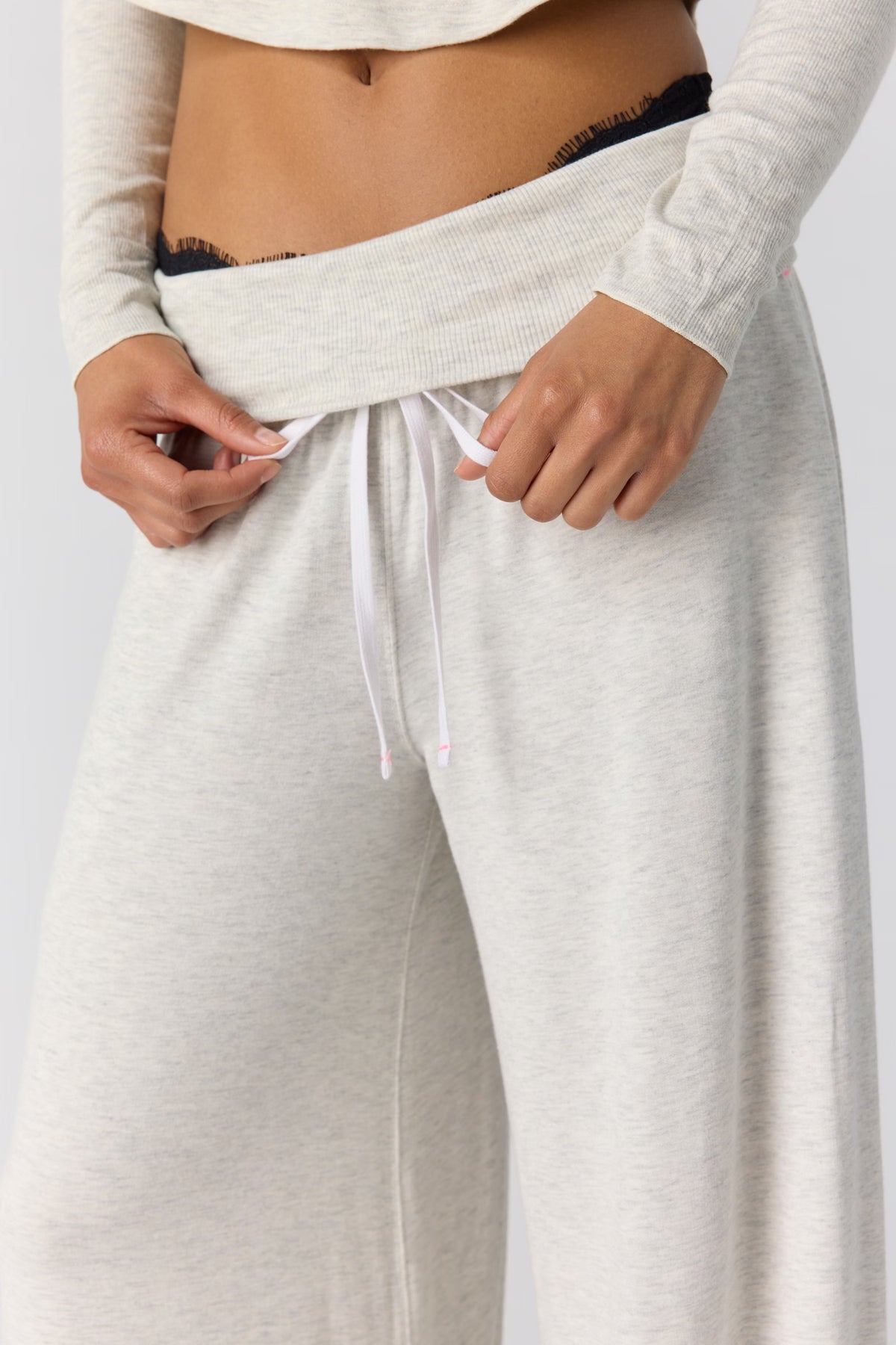 FREE PEOPLE DREAM STATE JOGGERS HEATHER GREY