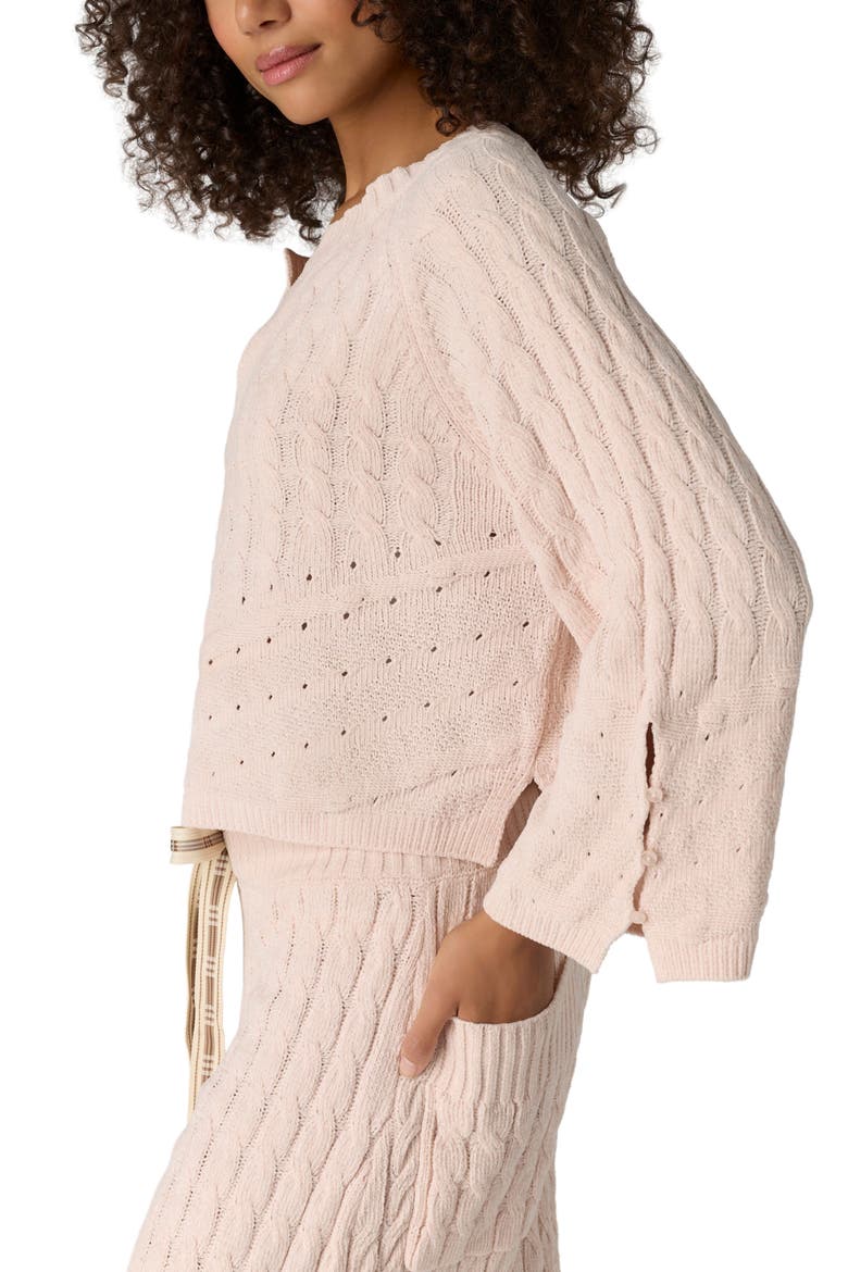 FREE PEOPLE FIRESIDE CRUSH PULLOVER NEUTRAL COMBO